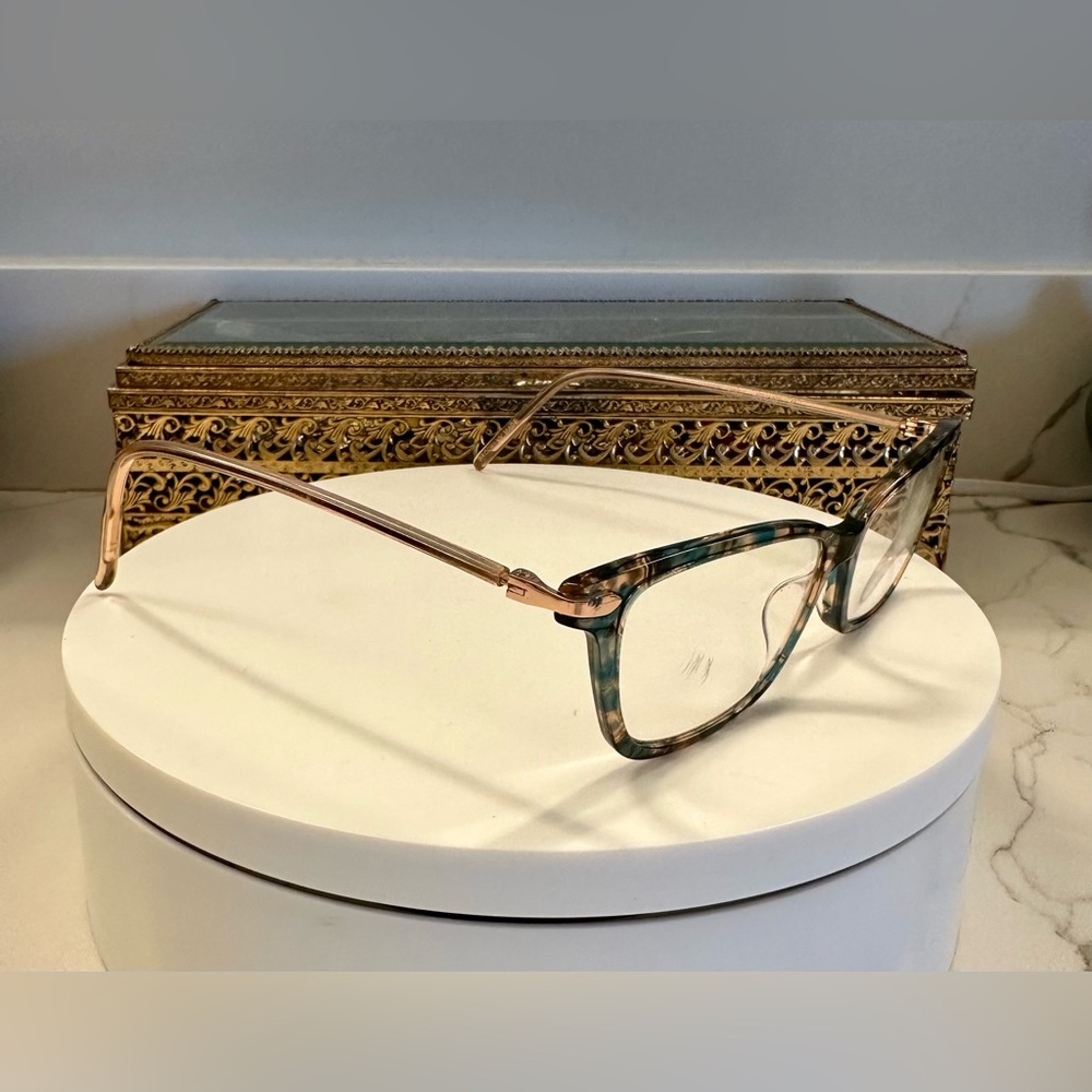 Modo - Ainslie - Rx - Pink/Blue & Rose Gold Eyeglass Frames - EUC